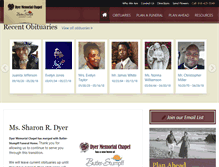 Tablet Screenshot of dyermemorialchapel.net